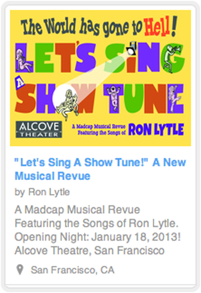 LET'S SING A SHOWTUNE! KickStarter campaigned launched!